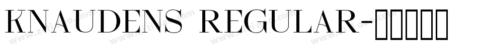Knaudens Regular字体转换